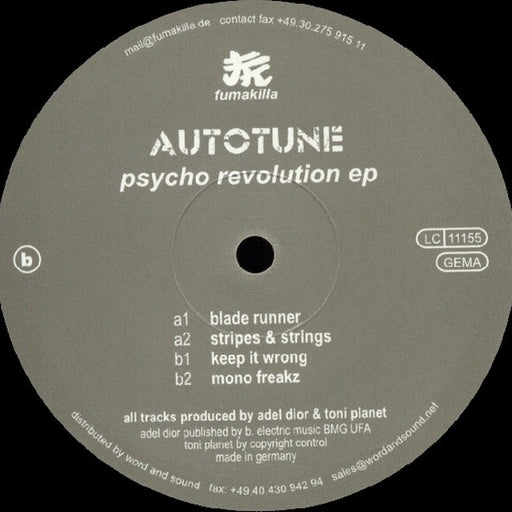 Autotune – Psycho Revolution EP (LP, Vinyl Record Album)