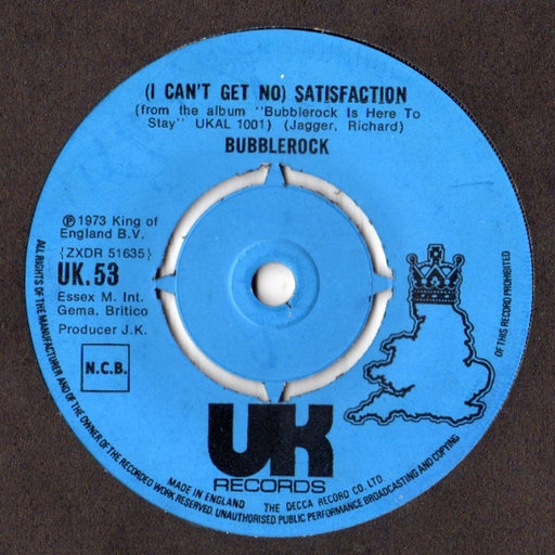 Bubblerock – (I Can't Get No) Satisfaction (LP, Vinyl Record Album)