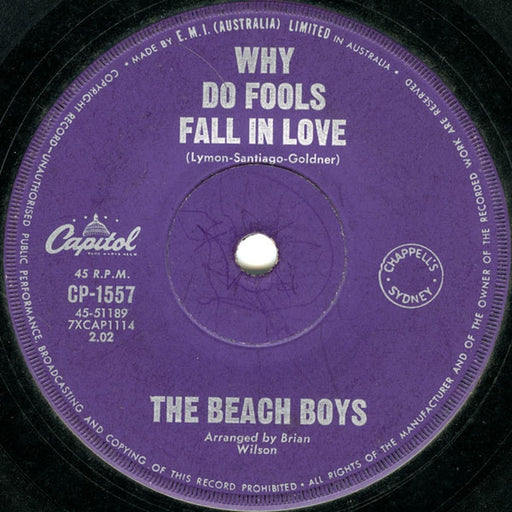 The Beach Boys – Why Do Fools Fall In Love / Fun, Fun, Fun (LP, Vinyl Record Album)