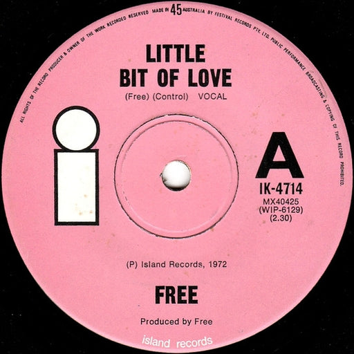 Free – A Little Bit Of Love (LP, Vinyl Record Album)