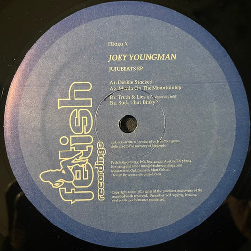 Joey Youngman – Jujubeats EP (LP, Vinyl Record Album)