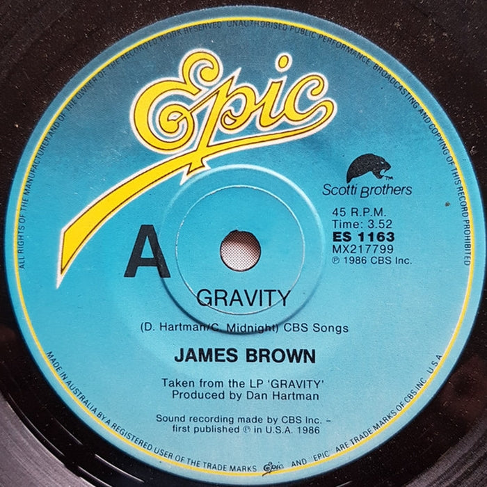 James Brown – Gravity (LP, Vinyl Record Album)