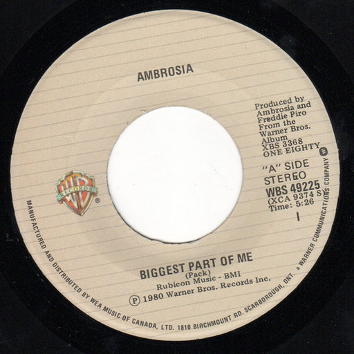 Ambrosia – Biggest Part Of Me (LP, Vinyl Record Album)