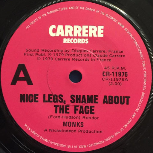 Nice Legs, Shame About The Face – The Monks (LP, Vinyl Record Album)