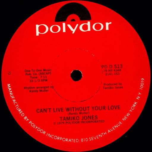 Tamiko Jones – Can't Live Without Your Love / Tamiko Letting It Flow (LP, Vinyl Record Album)