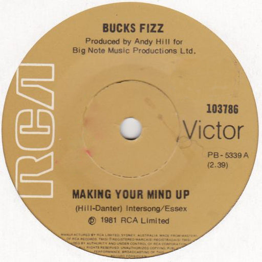 Bucks Fizz – Making Your Mind Up (LP, Vinyl Record Album)