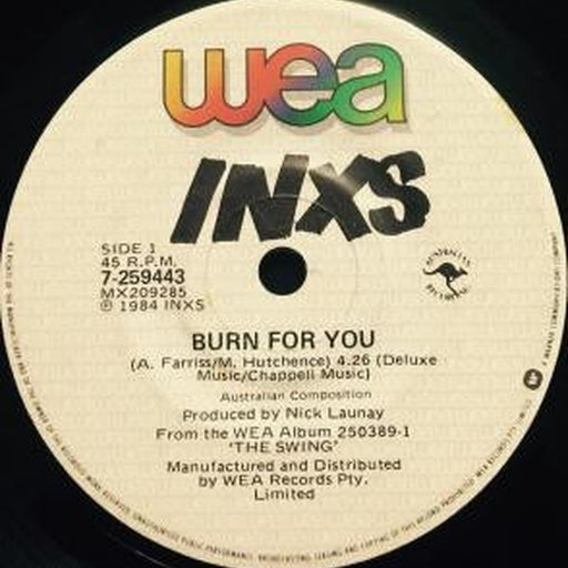 INXS – Burn For You (LP, Vinyl Record Album)