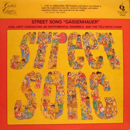 Carl Orff, Tölzer Knabenchor – Street Song "Gassenhauer" (LP, Vinyl Record Album)