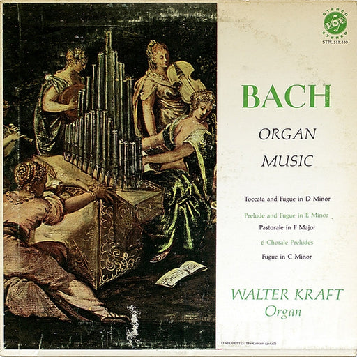 Johann Sebastian Bach, Walter Kraft – Organ Music (LP, Vinyl Record Album)