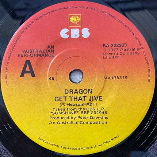 Dragon – Get That Jive (LP, Vinyl Record Album)