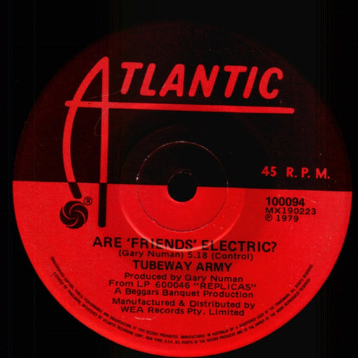 Tubeway Army – Are 'Friends' Electric? (LP, Vinyl Record Album)