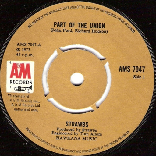 Strawbs – Part Of The Union (LP, Vinyl Record Album)