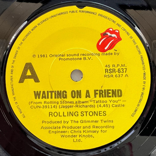 The Rolling Stones – Waiting On A Friend (LP, Vinyl Record Album)