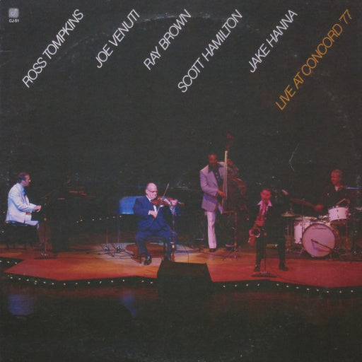 Ross Tompkins, Joe Venuti, Ray Brown, Scott Hamilton, Jake Hanna – Live At Concord '77 (LP, Vinyl Record Album)