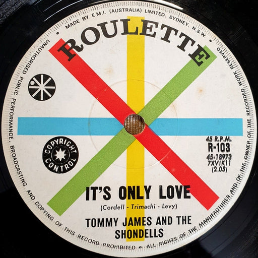 Tommy James & The Shondells – It's Only Love / Ya! Ya! (LP, Vinyl Record Album)