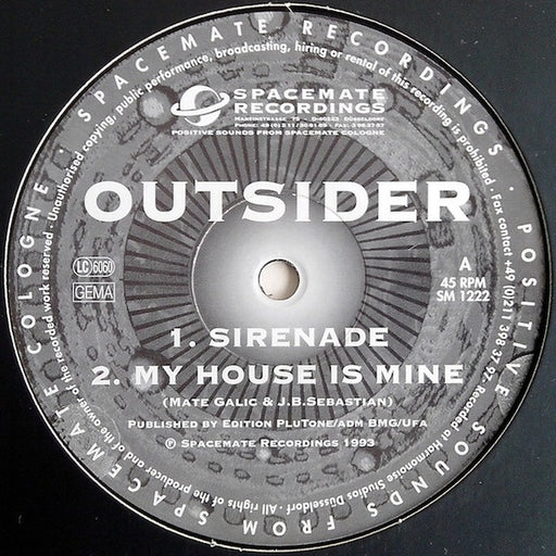 Outsider – Sirenade (LP, Vinyl Record Album)