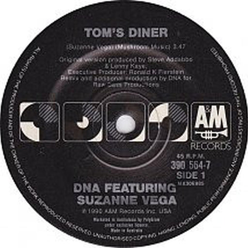 DNA, Suzanne Vega – Tom's Diner (LP, Vinyl Record Album)