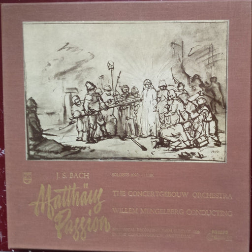 Johann Sebastian Bach, Concertgebouworkest, Amsterdamer Toonkunst-Chor, Boys Choir "Zanglust", Willem Mengelberg – Matthäus Passion (LP, Vinyl Record Album)