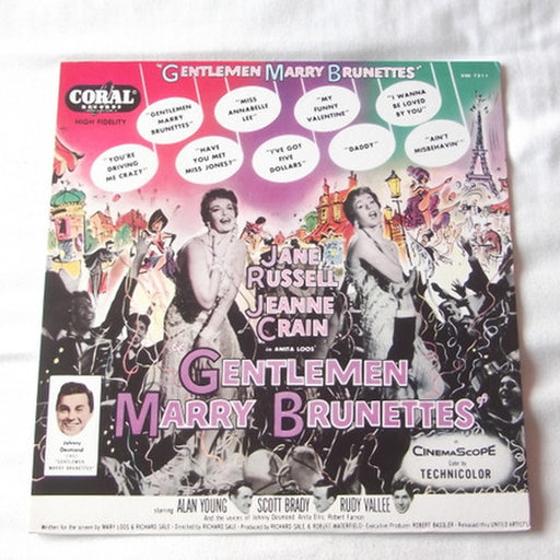 Jane Russell, Jeanne Crain – Gentlemen Marry Brunettes (LP, Vinyl Record Album)