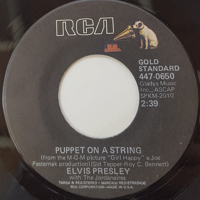 Elvis Presley – Puppet On A String / Wooden Heart (LP, Vinyl Record Album)