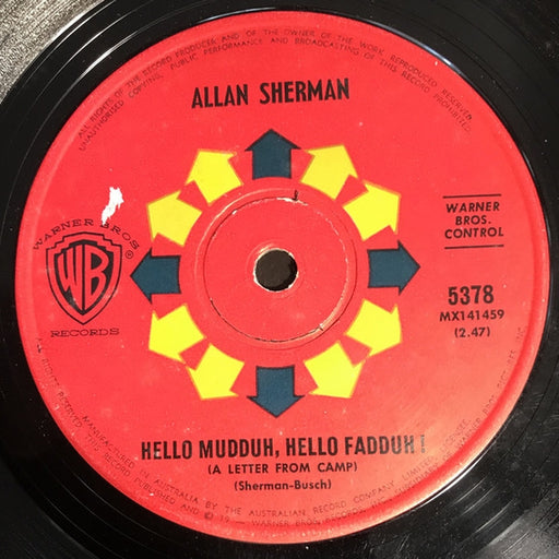 Hello Mudduh, Hello Fadduh! (A Letter From Camp) / (Rag Mop) Rat Fink – Allan Sherman (LP, Vinyl Record Album)