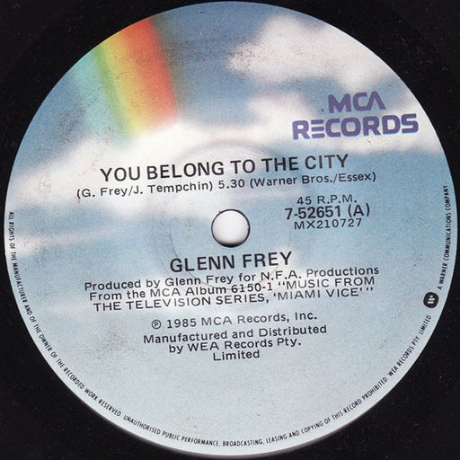 Glenn Frey – You Belong To The City (LP, Vinyl Record Album)
