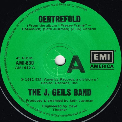 The J. Geils Band – Centrefold (LP, Vinyl Record Album)