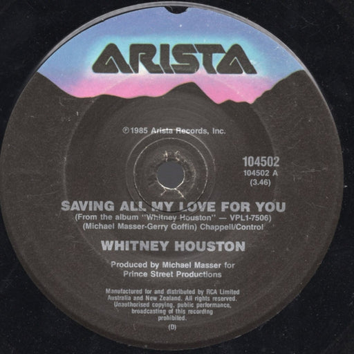 Whitney Houston – Saving All My Love For You (LP, Vinyl Record Album)