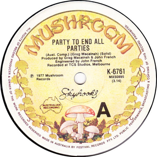 Skyhooks – Party To End All Parties (LP, Vinyl Record Album)