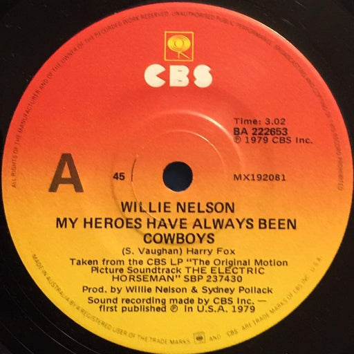 Willie Nelson – My Heroes Have Always Been Cowboys (LP, Vinyl Record Album)