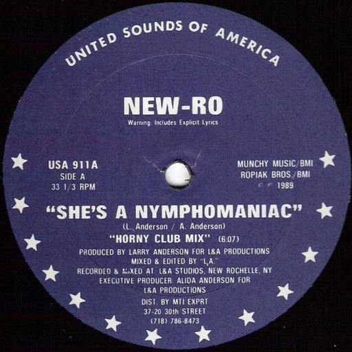 New-Ro – She's A Nymphomaniac (LP, Vinyl Record Album)