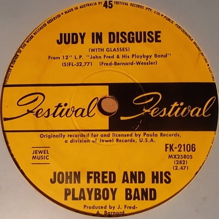 John Fred & His Playboy Band – Judy In Disguise (LP, Vinyl Record Album)