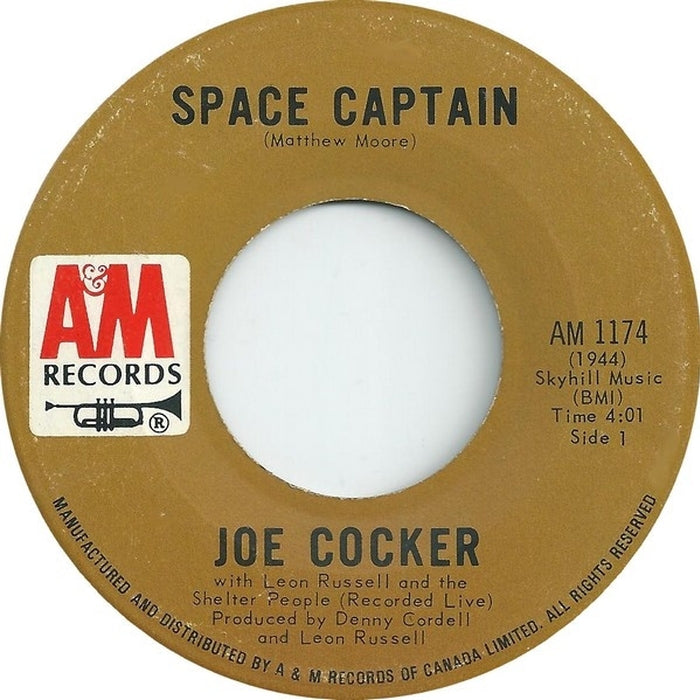 Joe Cocker, Leon Russell, The Shelter People – Space Captain / The Letter (LP, Vinyl Record Album)