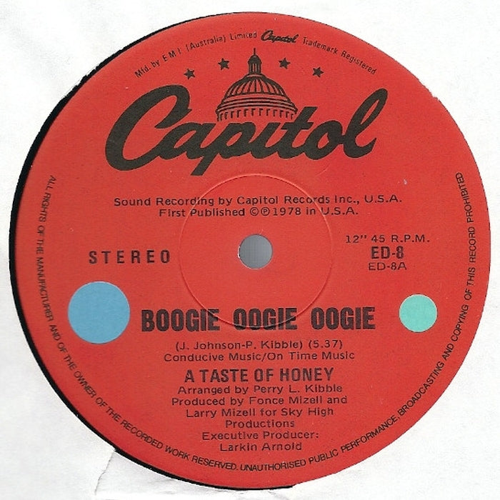 A Taste Of Honey – Boogie Oogie Oogie / Sky High (LP, Vinyl Record Album)