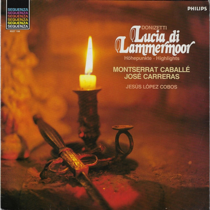 Gaetano Donizetti, Montserrat Caballé, José Carreras, Jesús López-Cobos – Lucia Di Lammermoor (Höhepunkte = Highlights) (LP, Vinyl Record Album)