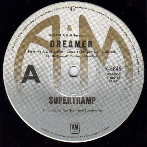 Supertramp – Dreamer (LP, Vinyl Record Album)