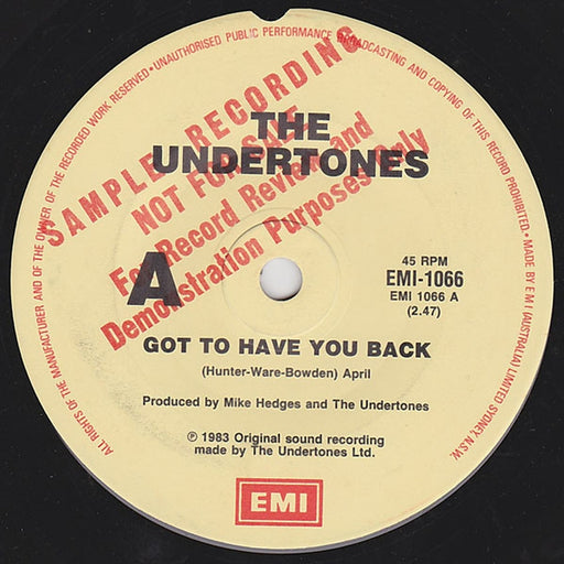 The Undertones – Got To Have You Back (LP, Vinyl Record Album)