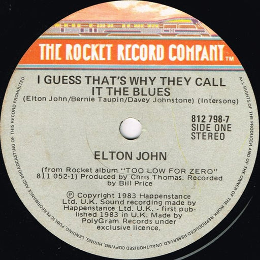 Elton John – I Guess That's Why They Call It The Blues (LP, Vinyl Record Album)