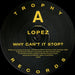 Lopez – Why Can't It Stop? (LP, Vinyl Record Album)