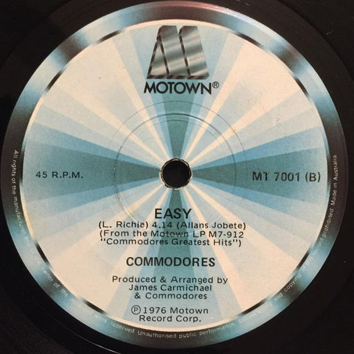 Commodores – Easy / Just To Be Close To You (LP, Vinyl Record Album)