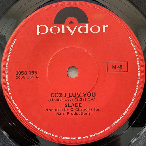 Slade – Coz I Luv You (LP, Vinyl Record Album)