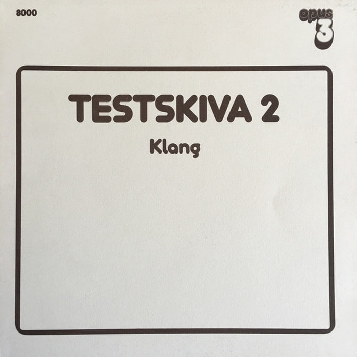 Various – Testskiva 2 (Klang) (LP, Vinyl Record Album)