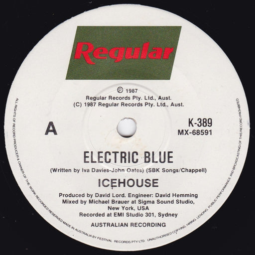 Icehouse – Electric Blue (LP, Vinyl Record Album)