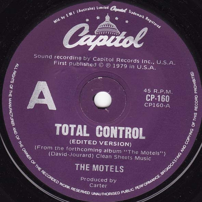 The Motels – Total Control (LP, Vinyl Record Album)