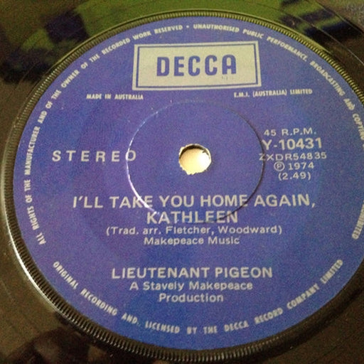 Lieutenant Pigeon – I'll Take You Home Again Kathleen (LP, Vinyl Record Album)