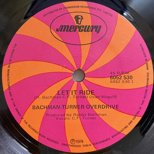 Bachman-Turner Overdrive – Let It Ride (LP, Vinyl Record Album)