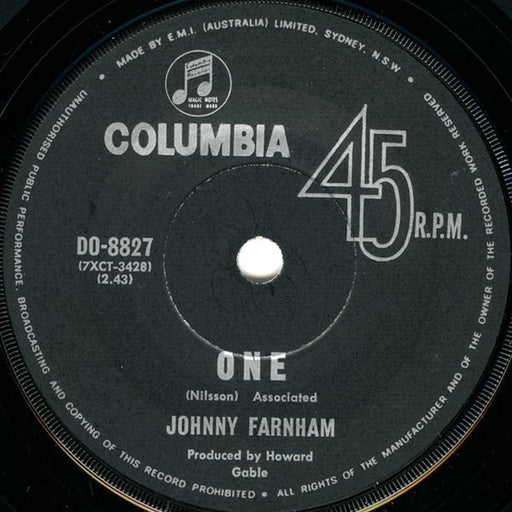 John Farnham – One / Mr Whippy (LP, Vinyl Record Album)