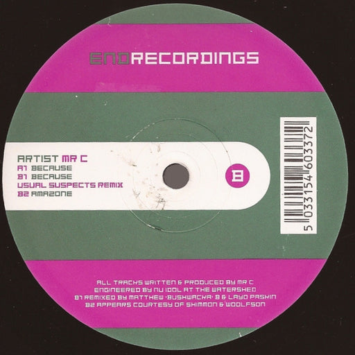 Mr. C – Because (LP, Vinyl Record Album)