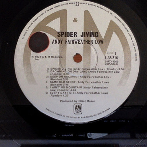 Andy Fairweather-Low – Spider Jiving (LP, Vinyl Record Album)