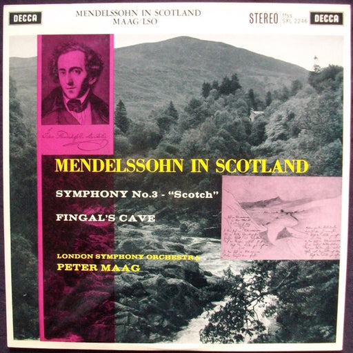 Felix Mendelssohn-Bartholdy, The London Symphony Orchestra, Peter Maag – Mendelssohn In Scotland - Symphony No. 3 'Scotch', Fingal's Cave (LP, Vinyl Record Album)